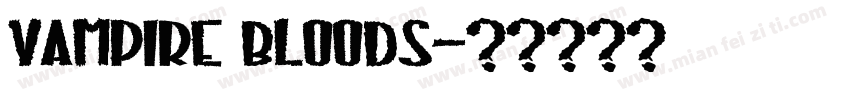 vampire bloods字体转换